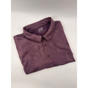 BCG Golf Mens Purple Textured‎ Polo Shirt Short Sleeve Size 2XL